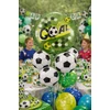 Kép 2/2 - GOAL focis fólia lufi 45 cm – zöld sport party dekor