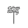 Kép 1/2 - Focis Happy Birthday torta beszúró