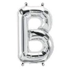 Kép 1/2 - Fólia lufi "B"betű ezüst, 86 CM