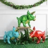 Kép 4/6 - 3 d dinó fólia lufi - Triceratops,barna- 90 cm