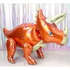 Kép 2/6 - 3 d dinó fólia lufi - Triceratops,barna- 90 cm