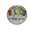Kép 1/2 - Boldog szülinapot színes  papírtányér 22,5 cm  6 db 