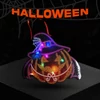 Kép 2/2 - Ledes vílágítós halloween tökös ajtó,-ablak dísz