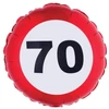 Kép 1/2 - 70-es Sebességkorlátozó szülinapi fólia lufi, 46 cm