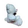 Kép 2/2 - Fehér plüss Maci 18 cm 