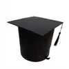 Kép 2/2 - Diploma kalap ,fekete , fiókkal , fekete bojtal