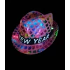 Kép 2/2 - Happy New year felíratos ledes szilveszteri kalap , rózsaszínű  mintázattal