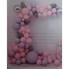 Kép 2/2 - Pasztell lila színű latex lufi 8 db