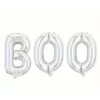 Kép 1/2 - Boo felirat lufiból, ezüst 86 cm