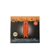 Kép 1/2 - Halloween világító függő szellem dekoráció – narancs, 90 cm