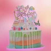 Kép 2/3 - Happy Birthday állatos torta dekoráció, 4 db