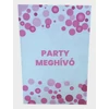 Kép 1/3 - Party meghívó   - rózsaszín konfeti mintás - 