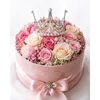 Kép 3/4 - Luxus ezüst gyöngyös korona – elegáns tiara hajdísz 7,5 cm