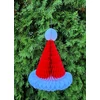 Kép 3/4 - Mikulás piros sapka, papírból- 30 cm