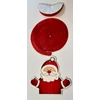 Kép 2/4 - Mikulás spirál függő dekoráció 3d-s, 107 cm- papír