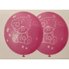 Kép 2/2 - Latex lufi,macis,rózsaszín, 5db,30 cm