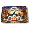 Kép 1/2 - Halloween lábtörlő – Happy Halloween, szellemes-tökös mintás