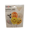 Kép 1/2 - Állatos mintás latex lufi szett, 6 db – 30 cm
