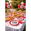 Kép 2/2 -  18-as party tányér Sebességkorlátozó 18 cm 10 db