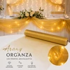 Kép 2/2 - Arany organza dekorációs tekercs, 10 m