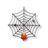 Kép 1/2 - Halloween pókháló dekoráció pókokkal és gyertyával