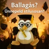 Kép 4/4 - Ballagó plüss bagoly, 19 cm
