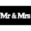Kép 1/3 - Mr & Mrs hófehér fa dekoráció