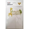 Kép 2/2 - Zsiráfos Happy Birthday torta beszúró