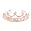 Kép 1/2 - Rosegold Bride To Be lánybúcsú tiara