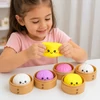 Kép 3/5 - Squishy Bao Bun meglepetés gőzgombóc – nyomkodható stresszoldó játék, többféle színben