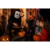 Kép 2/3 - Mosolygós DJ Maszk Fehér – Party és Halloween Jelmez Kiegészítő