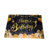 Kép 2/2 - Happy Birthday fekete-arany fotóháttér
