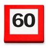 Kép 1/4 - 60-as sebességkorlátozó szülinapi parti szalvéta - 20 db