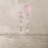 Kép 2/2 - Lufi állvány Happy Birthday felirattal – Rózsaszín
