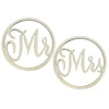 Kép 1/3 - Mr & Mrs fa dekoráció, 2 db-os szett – 42 cm