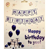 Kép 1/2 - Happy Birthday kék színűbanner