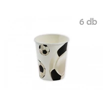 Foci papír pohár, 6 db- 250 dl