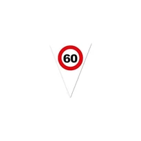 60 -s sebességkorlátozó zászlófüzér, 5 m-10 db zászló