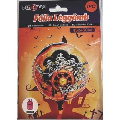 Halloween fólia lufi kalóz, 45 cm