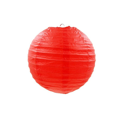 Piros papír lampion, 25 cm