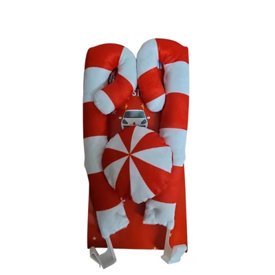 Karácsonyo autó dekor, cukorka