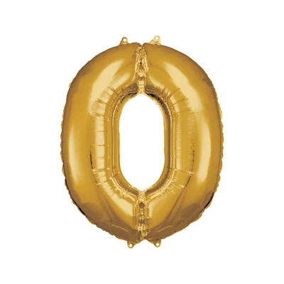 Fólia lufi"O" betű arany, 86 CM