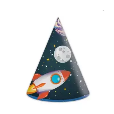 Űrhajós party kalap,csákó- 6 db
