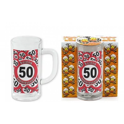 50 -es Boldog születésnapot korsó