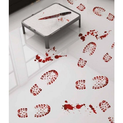 Véres cipőtalp nyom matrica  25  x 70 cm 