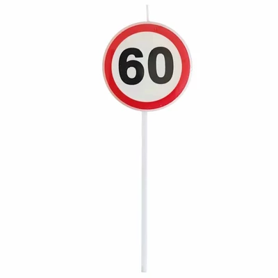 Sebességkorlátozó 60-s tábla gyertya