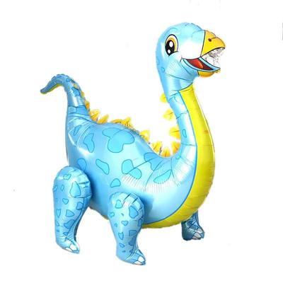 3 d dinó fólia lufi- kék, 75 cm- Diplodocus