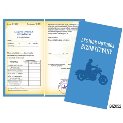  Legjobb Motoros bizonyítvány