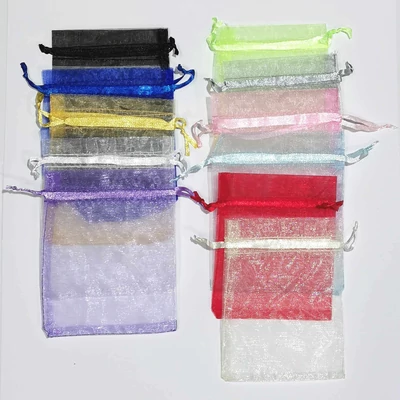 Organza ajándék tasak 4 db  14 cm x17 cm