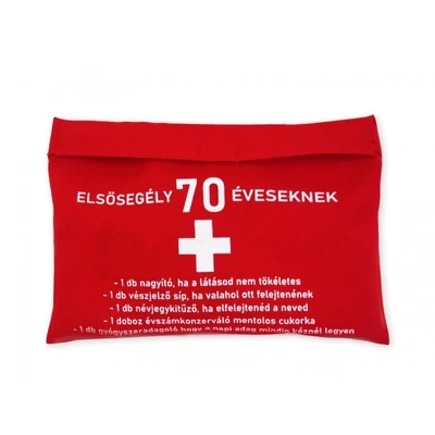 70 éveseknek -Tréfás elsősegélytáska